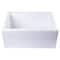 Alfi Brand 24" White Smooth Thick Wall Fireclay Sgl Bowl Farm Sink AB2418SB-W - alternate 8